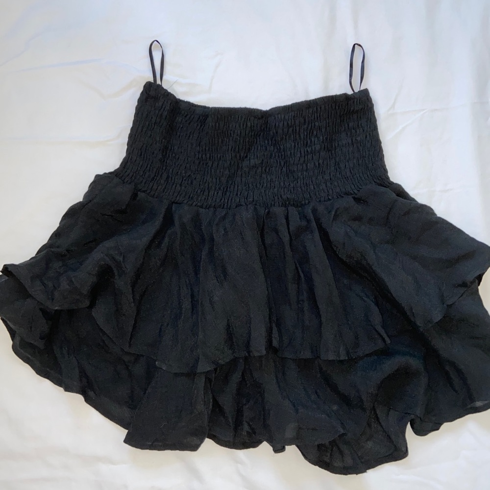 Black Ruffle Skirt - Picture 2 of 3